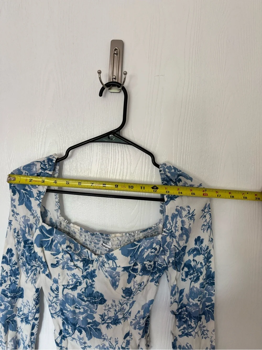 Reformation Floral Square Neck Long Sleeve Top - Picture 5 of 6